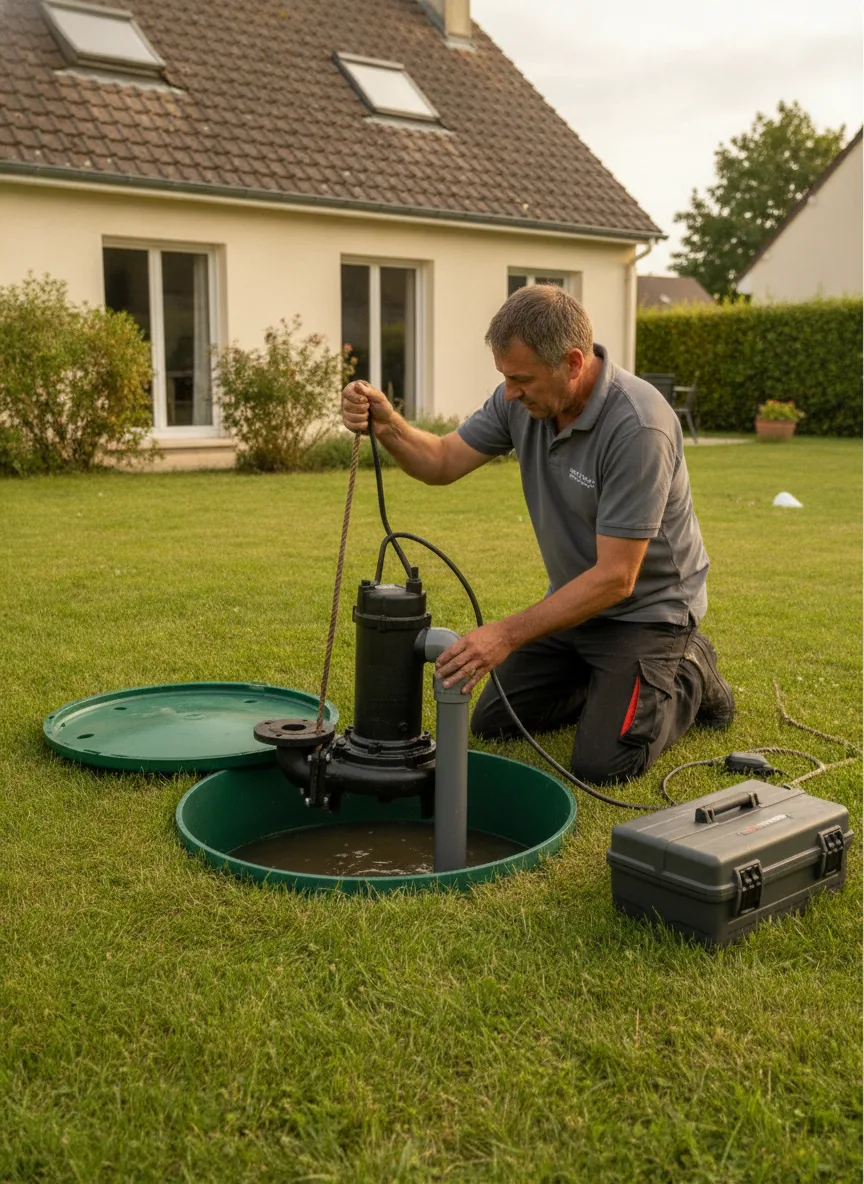 Dépannage pompe de relevage Combrit – méthode / geste technique
